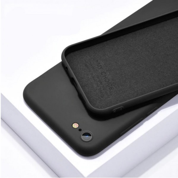 Iphone 7 Plus Liquid Silicone arka kapak renk siyah