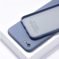 Iphone 7 Plus Liquid Silicone arka kapak renk gri